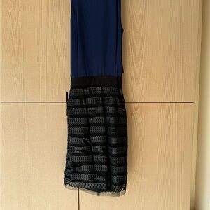 Sachin + Babi Navy and Black Mini Dress